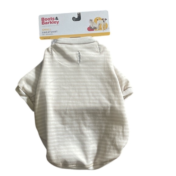 Boots & Barkley Size Small Striped Pet Sweatshirt Up to 20lbs - Picture 3 of 4